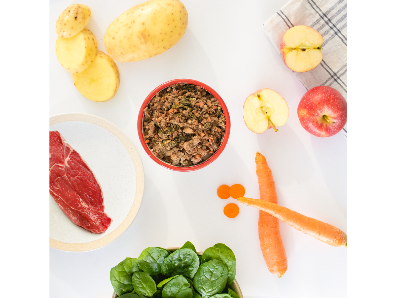 Menú cocinado de ternera para perros de Food for Joe